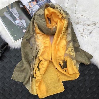 Lace Gradient Scarf for Women