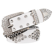 Stunning Rhinestone Leather Belt for Women