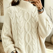 Women's Fashionable Long-sleeved Knitted Sweater