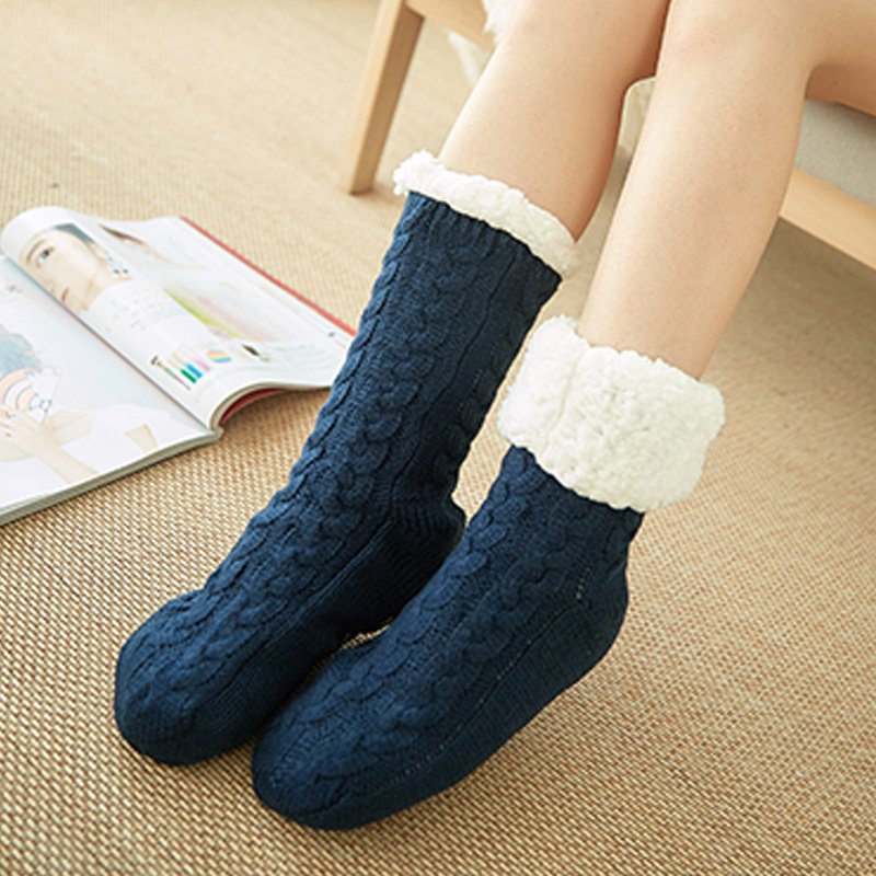 Cozy Mid-Calf Velvet Snow Slippers for Women