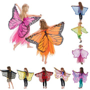 Watercolor Butterfly Shawl Costume for Kids