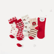 Warm Cartoon Bear Kids Socks