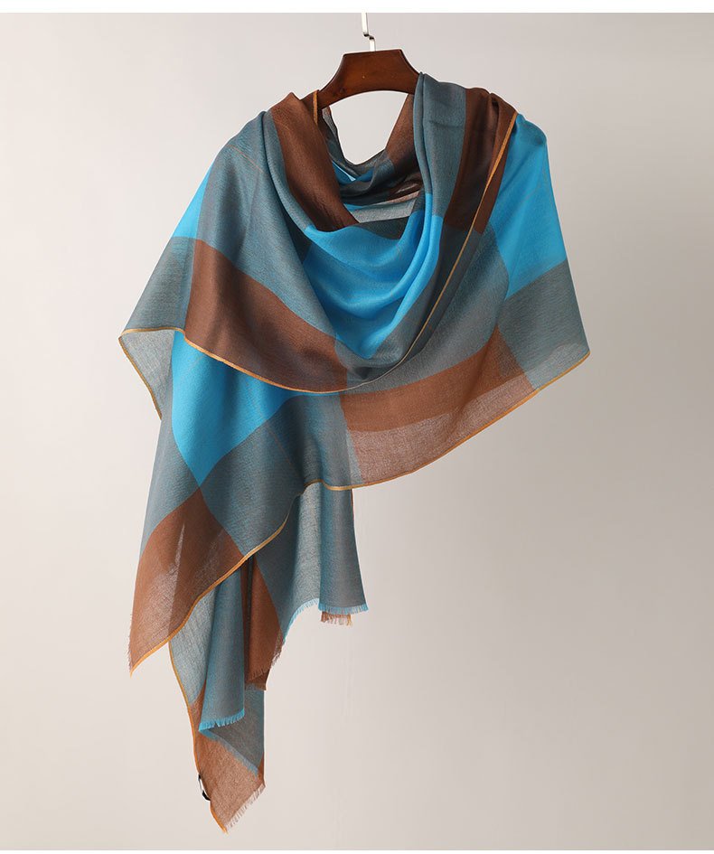 Plaid Bib Scarf