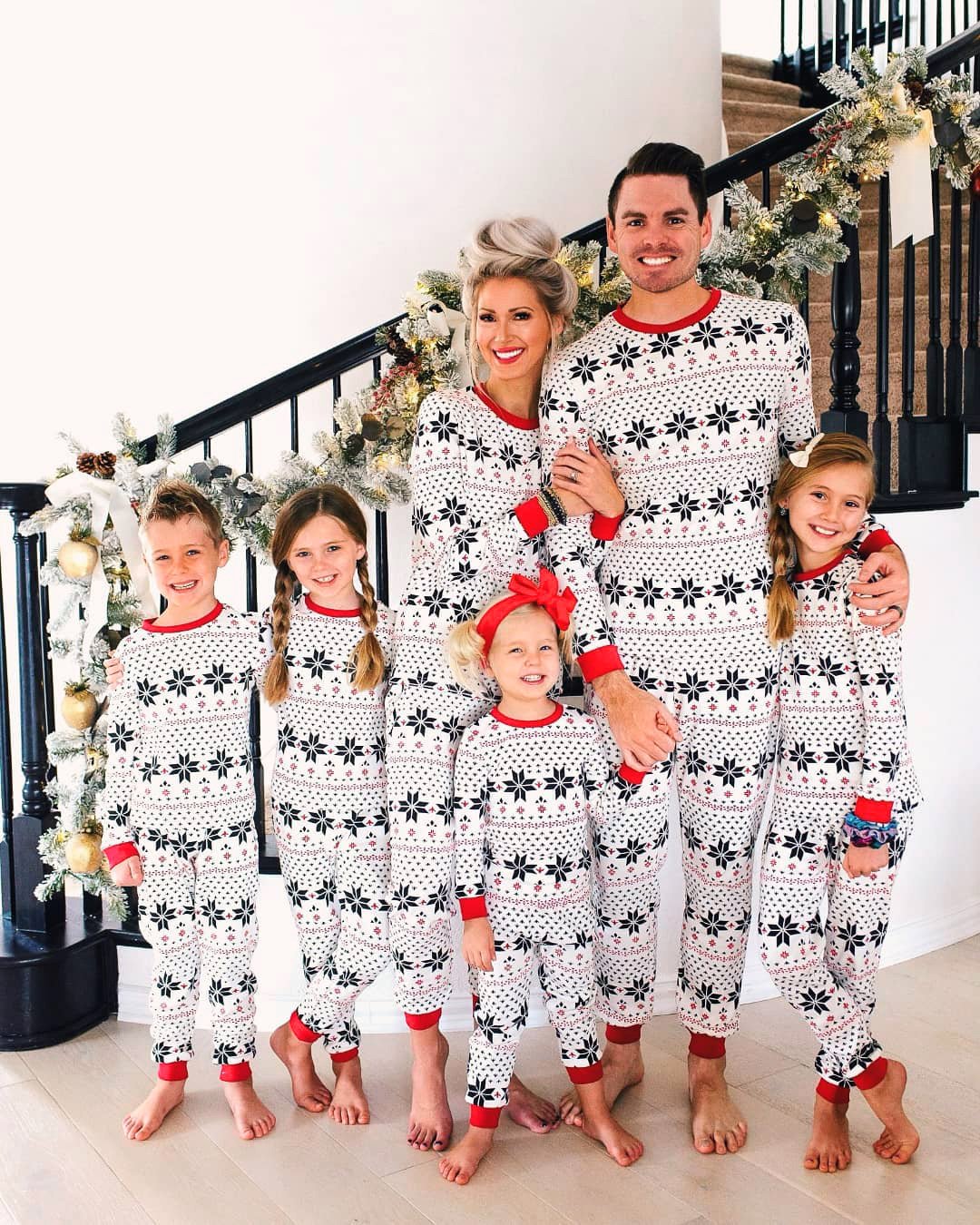 Cozy Family Christmas Print Suit Set