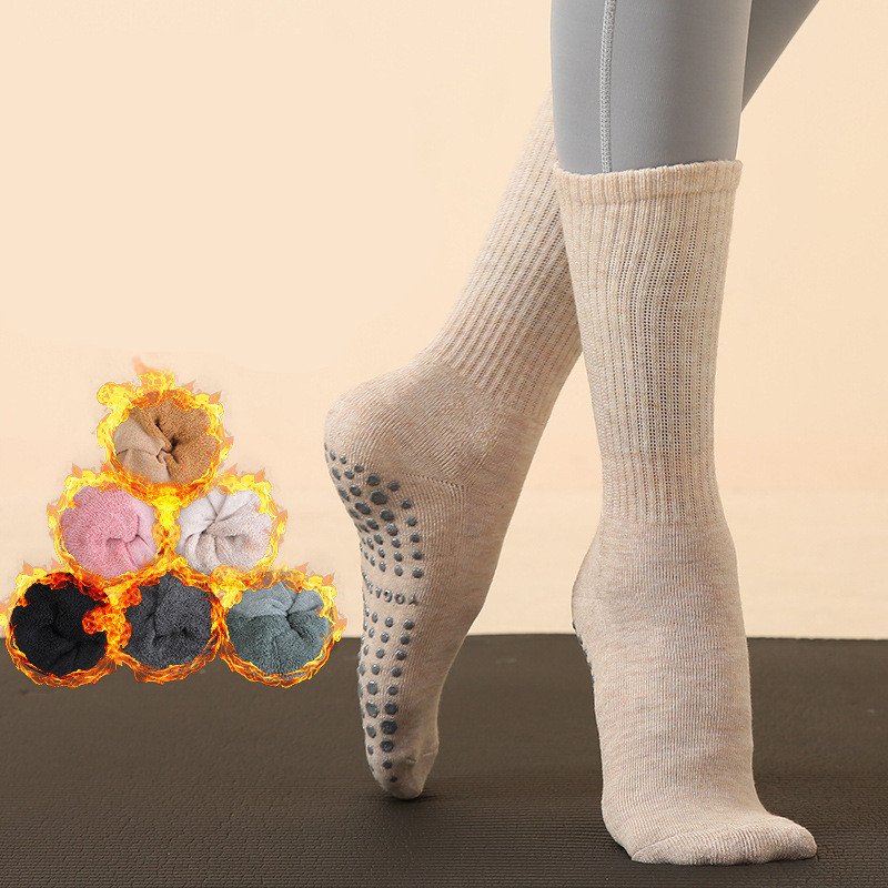 Warm Long Tube Yoga Socks for Women - Pilates & Fitness Socks