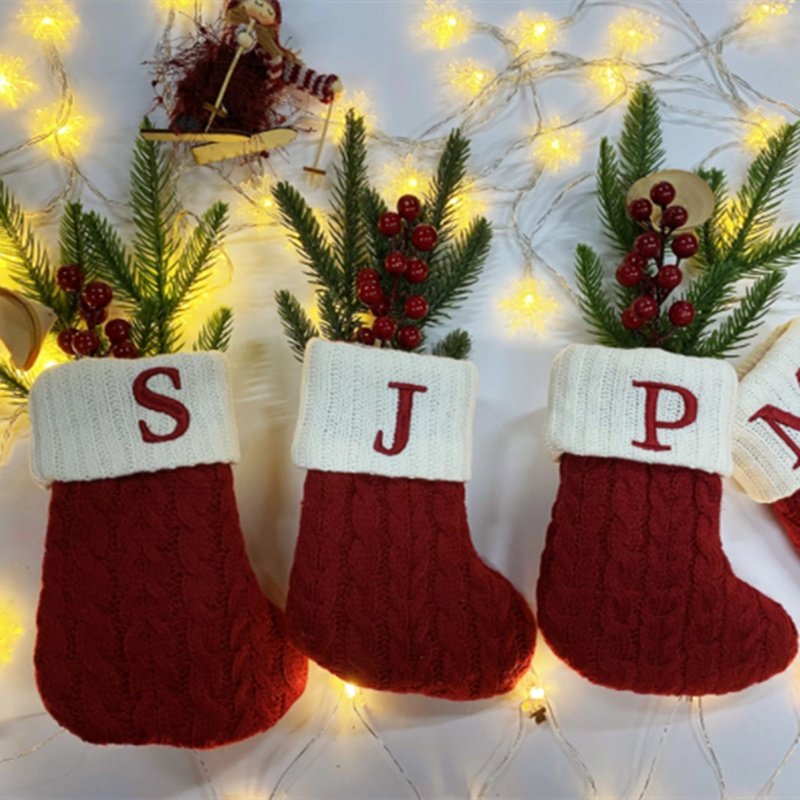 Christmas Letter Sock Decoration Gift Set