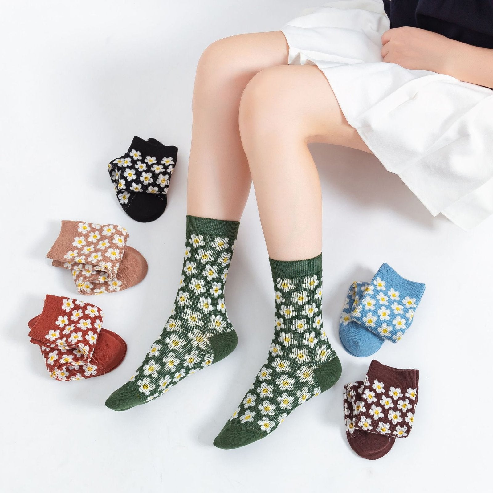 Comfortable Double Needle Socks
