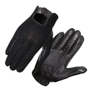Goatskin Motorcycle Gloves for Men - Anti-Slip Warmth