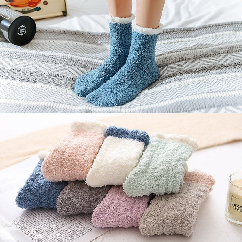 Warm Women's Thermal Fluffy Socks Autumn Winter Socks Set