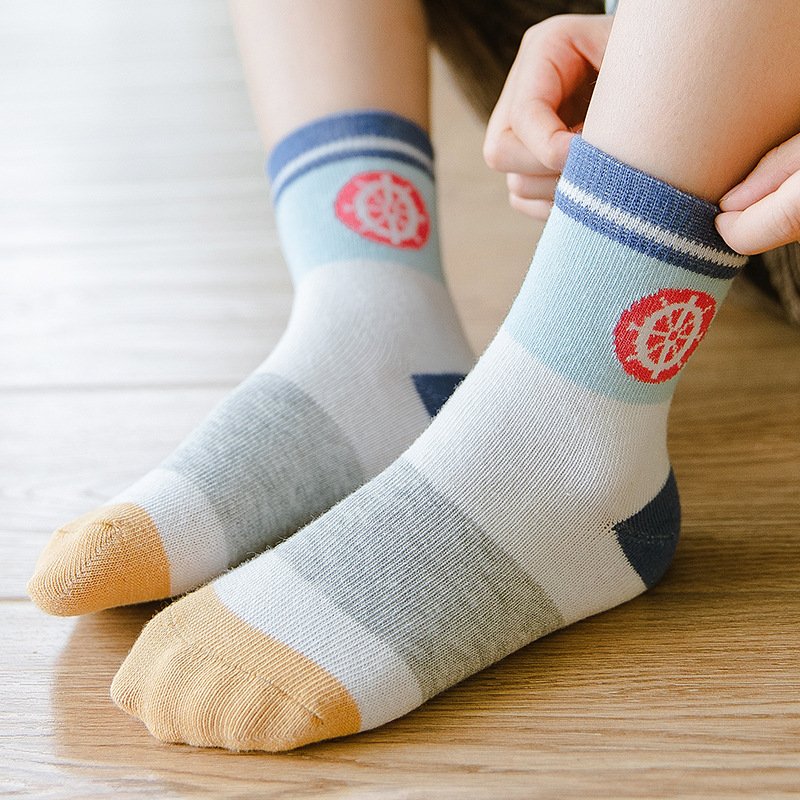 Colorful Cartoon Socks for Kids - Breathable & Absorbent
