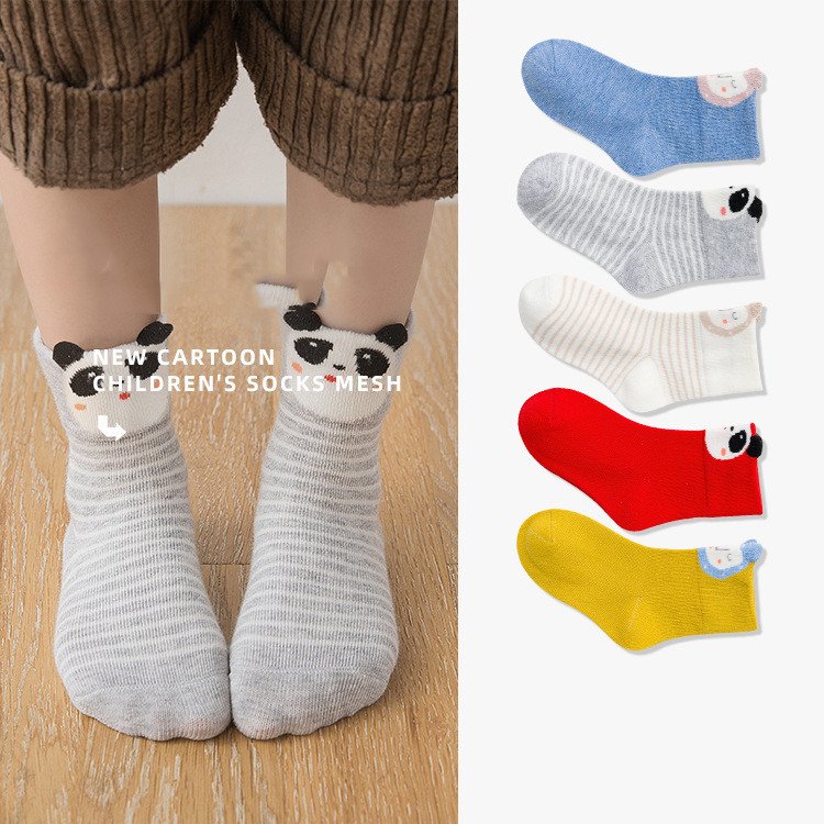 Cute Cartoon Panda Baby Socks for Boys and Girls