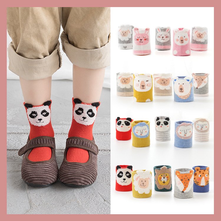 Cute Cartoon Tube Socks for Kids