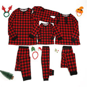 Cozy Plaid Parent-Child Pajamas Set