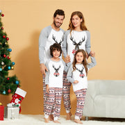Cozy Christmas Elk Parent Child Pajamas Set