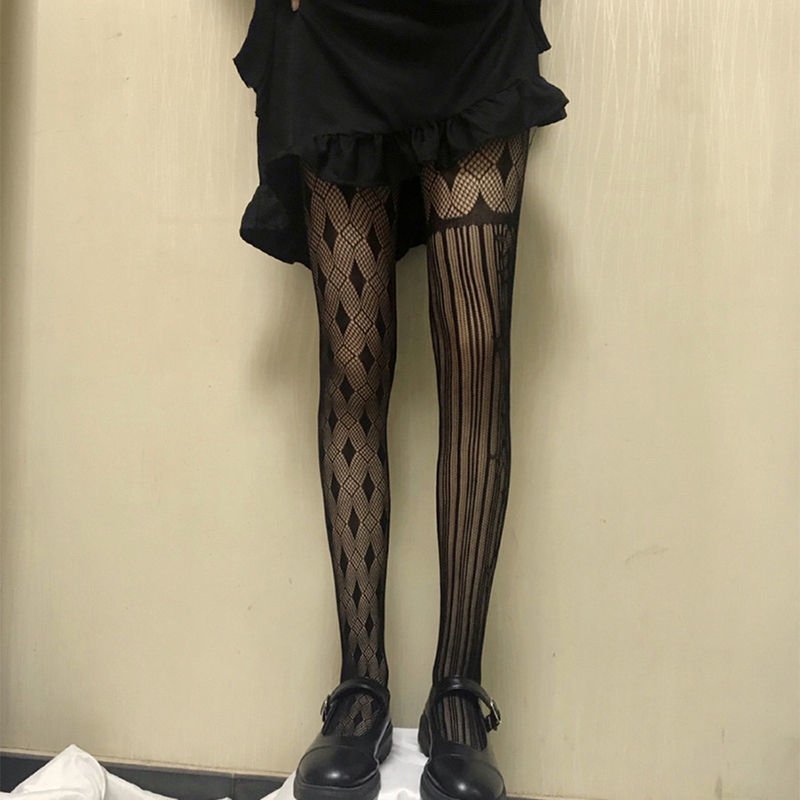 Retro Girl Bottoming Stockings - Shaping Legs, Fishnet Style