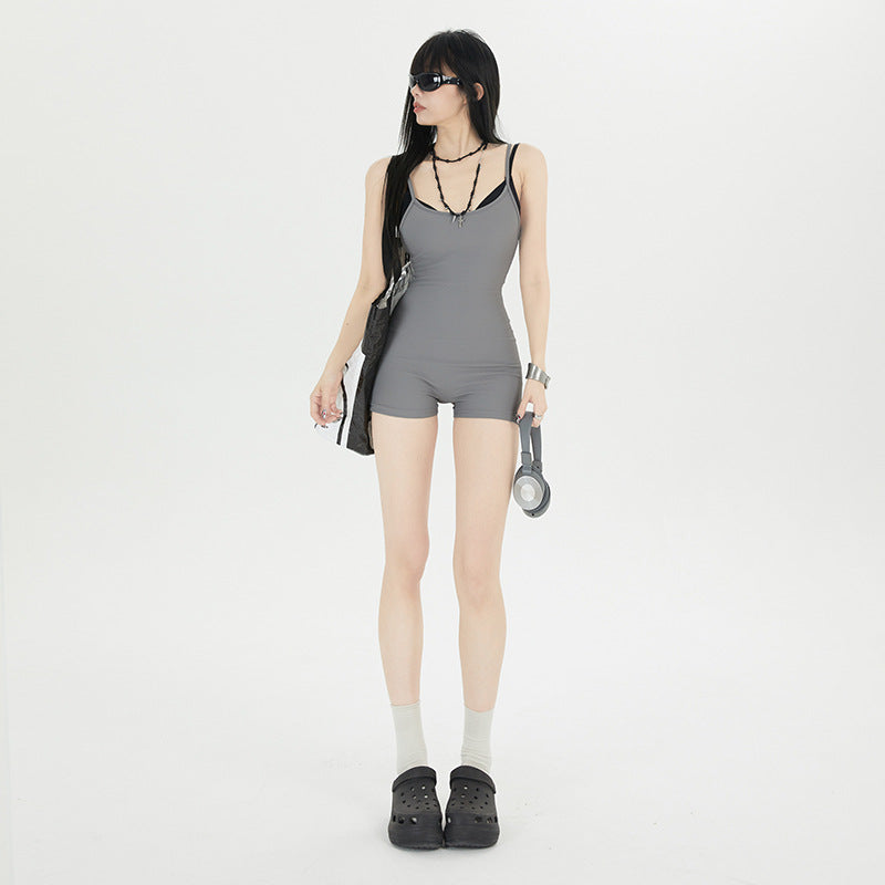 American Hot Girl Jumpsuit Women's Sweet And Spicy Casual Sling