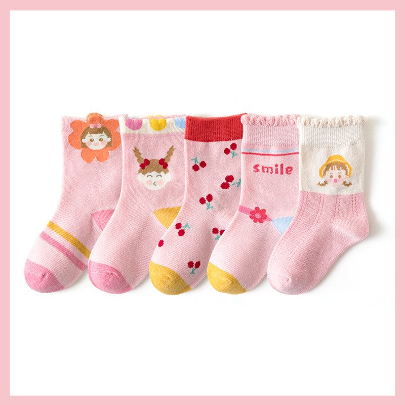 Kids' Breathable Cotton Sports Socks