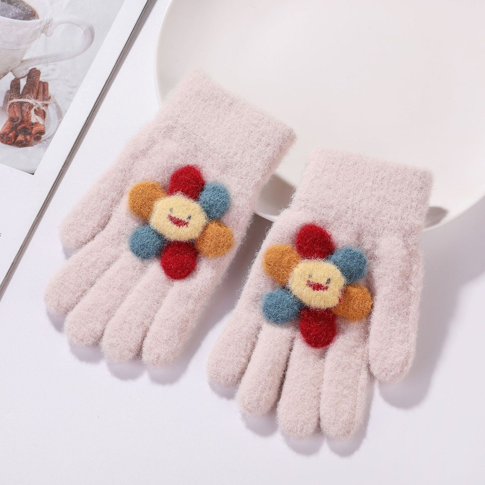 Cute Sable Finger Gloves for Kids