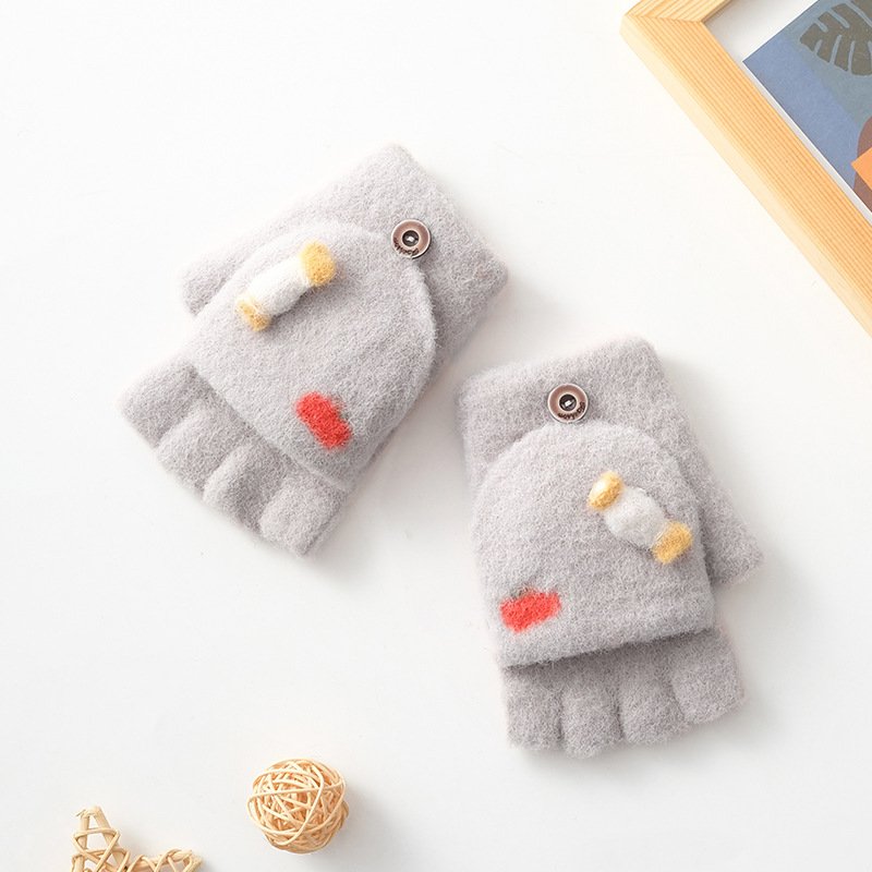 Warm Half Finger Baby Gloves for Boys & Girls