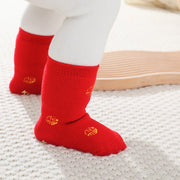 Warm New Year Socks for Women - Thick & Cozy Red Socks