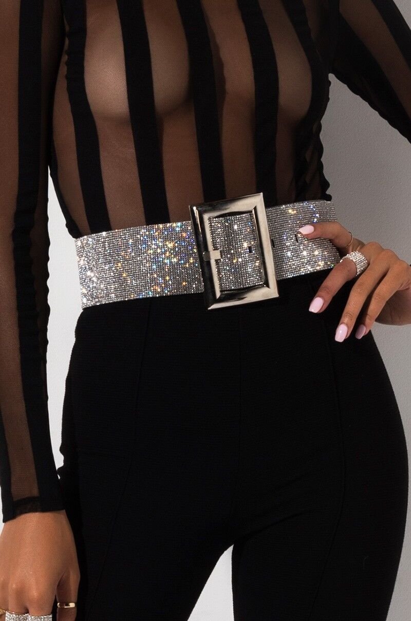 Shine Your Night with Diamond Waist Chain Belt