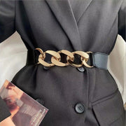 Elegant Waist Belt Dress