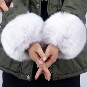 Soft Furry Wrist Cuffs for Women