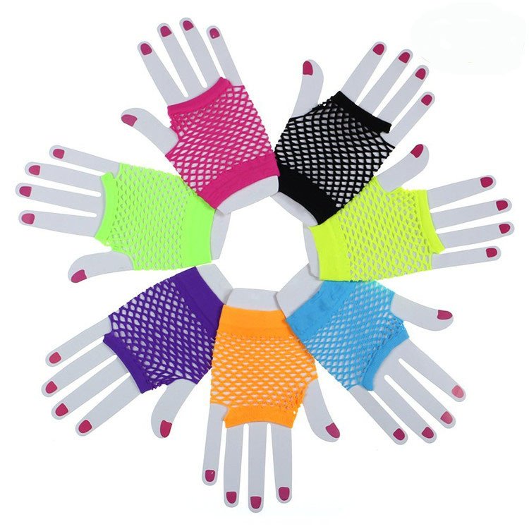 Festive Fingerless Gloves for Women