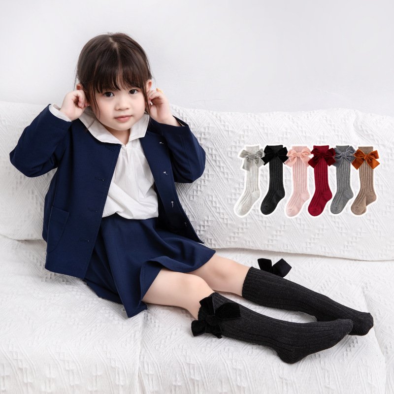 Soft Cotton Tube Socks for Girls - Primary School Size