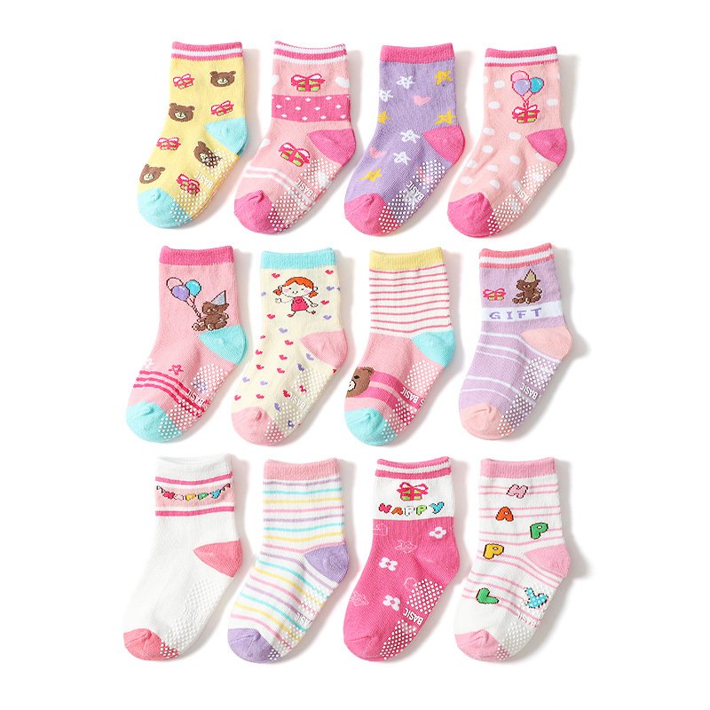 Non-Slip Cartoon Kids' Floor Socks for Indoor Wear