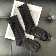 Autumn Pile Socks - Cozy Mid-Calf Cotton Socks for Women