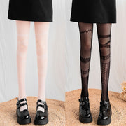 Fishnet Tights for Women - Ultra-Thin Black & White