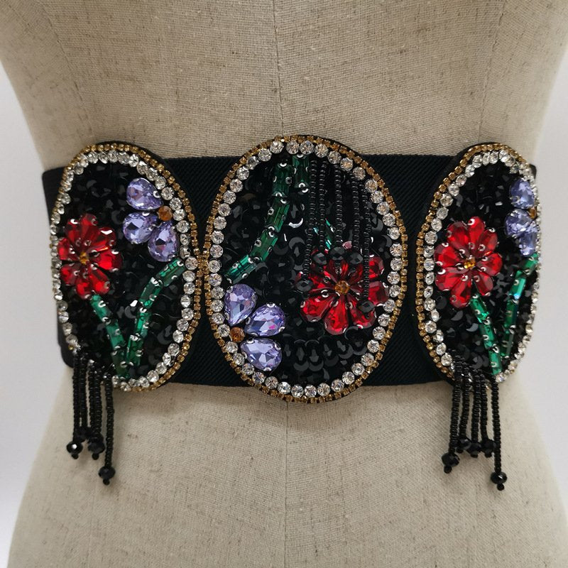 Rhinestone Girdle Belt for Women