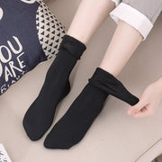 Warm Women's Fleece Socks for Snowy Days