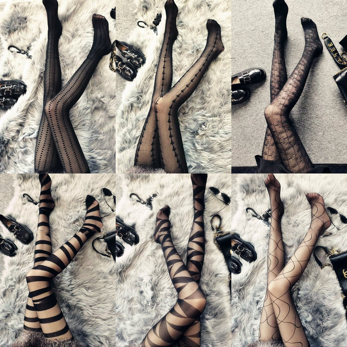 Sexy Black Leg Shaping Pantyhose for Women