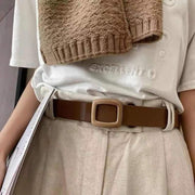 Stylish Women's Belt with Removable Buckle