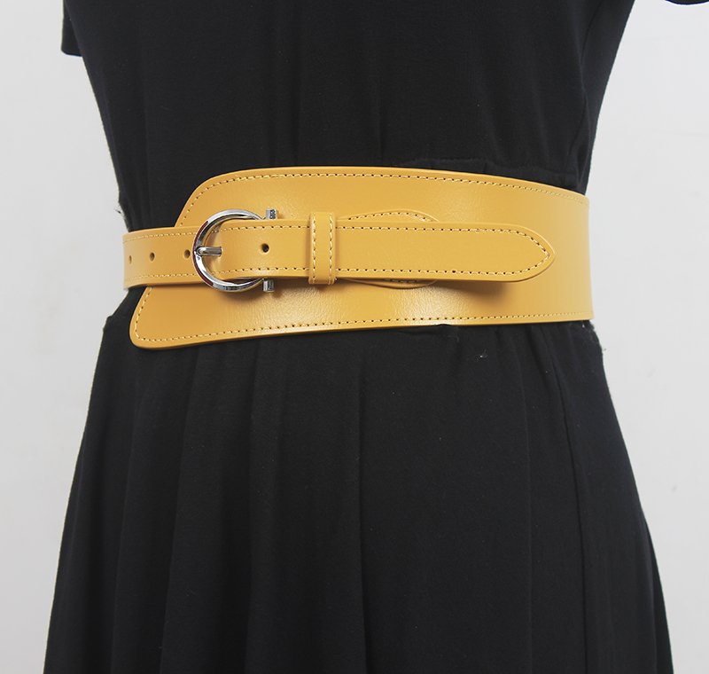 Brown Leather Girdle for Women - Classic Waist Cincher