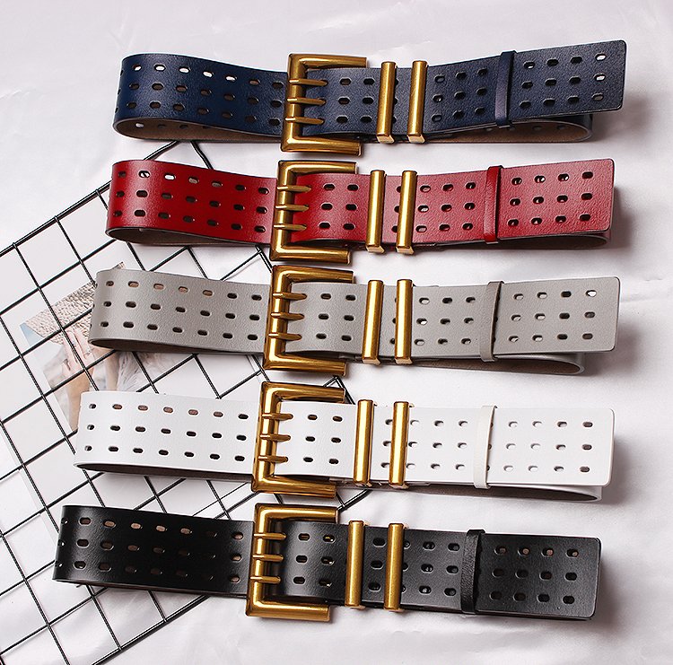 Wide Leather Belt