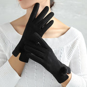 Warm Velvet Finger Gloves for Women