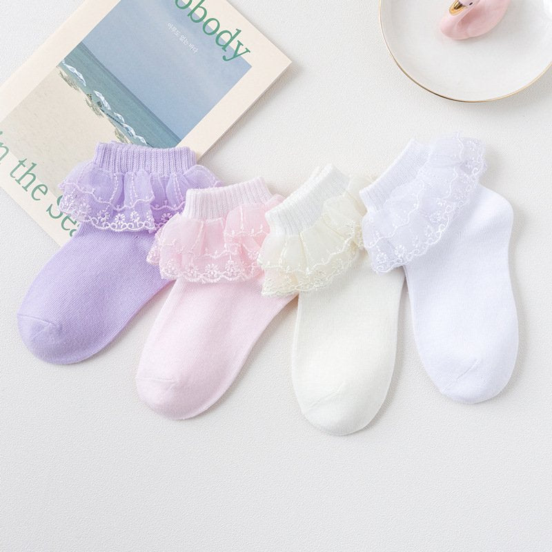 Cozy Winter Princess Socks for Girls