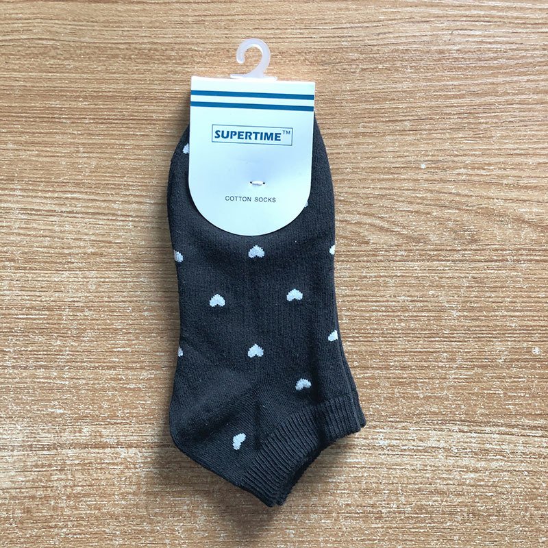 Soft Love Heart Cotton Socks for Women