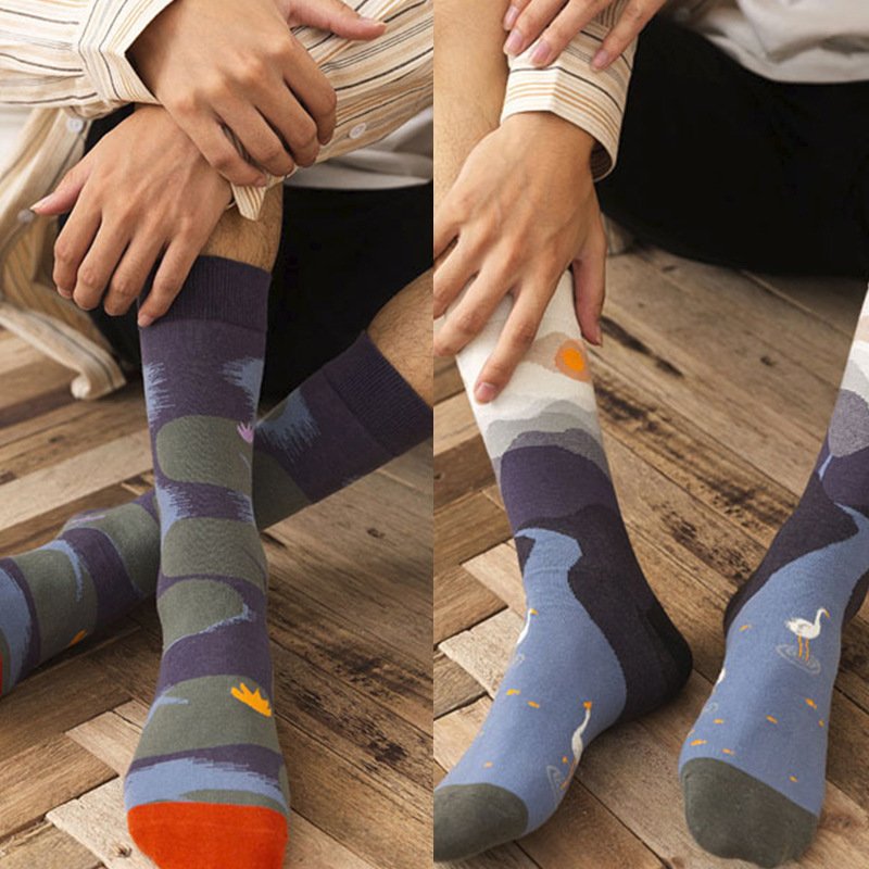 Moisture Wicking Diamond Socks for Rock Climbing