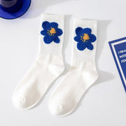 Navy Blue Athletic Tube Socks for Women