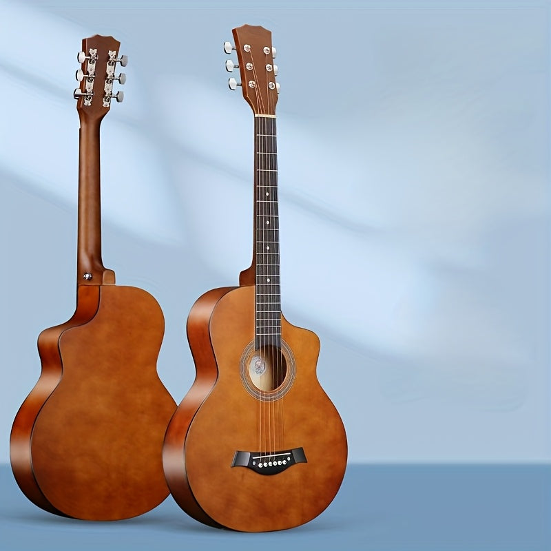 38‑inch Professional Acoustic Guitar, Wood Body, 18 Frets – Full‑Size Unisex
