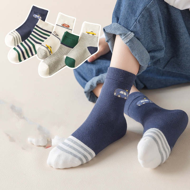 Cute Cartoon Socks for Kids - Breathable & Warm