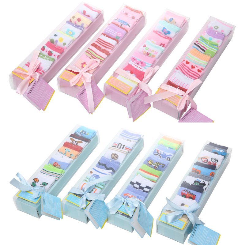 Cotton Kids' Socks with Fun Letters, Breathable & Sweat Absorbent
