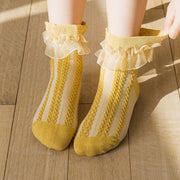Cute White Baby Socks for Girls