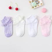 Kids' Breathable Thin Lace Socks