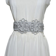 Retro Elastic Waistband Decoration Belt for Women