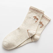 Cute Cartoon Women's Cotton Socks - Breathable Comfort